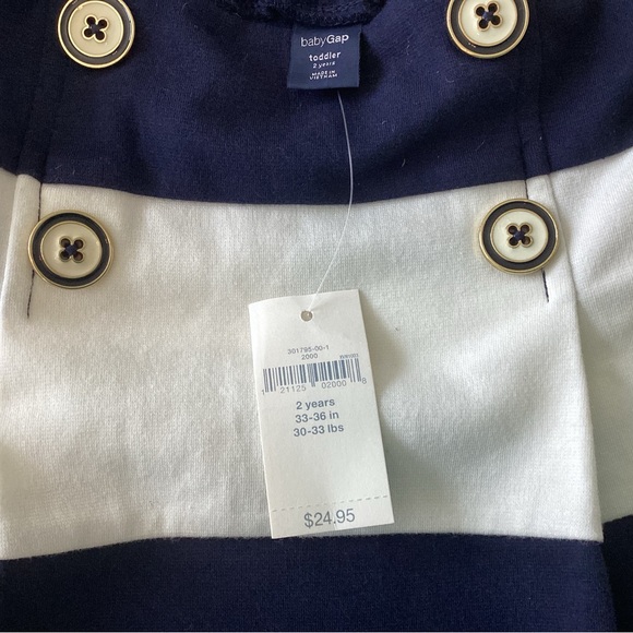**NEW** BabyGap Navy Blue and White Nautica Toddler Skirt - Picture 4 of 4